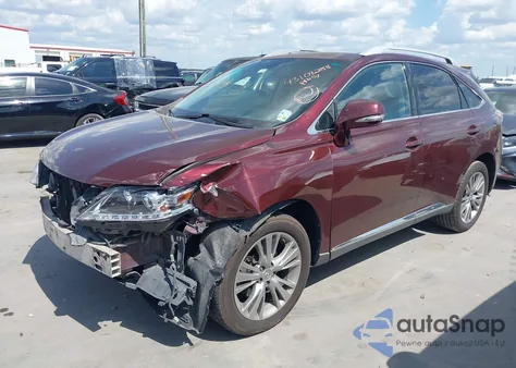 2013 Lexus Rx из США, поврежденный, VIN 2T2ZK1BA1DC124959